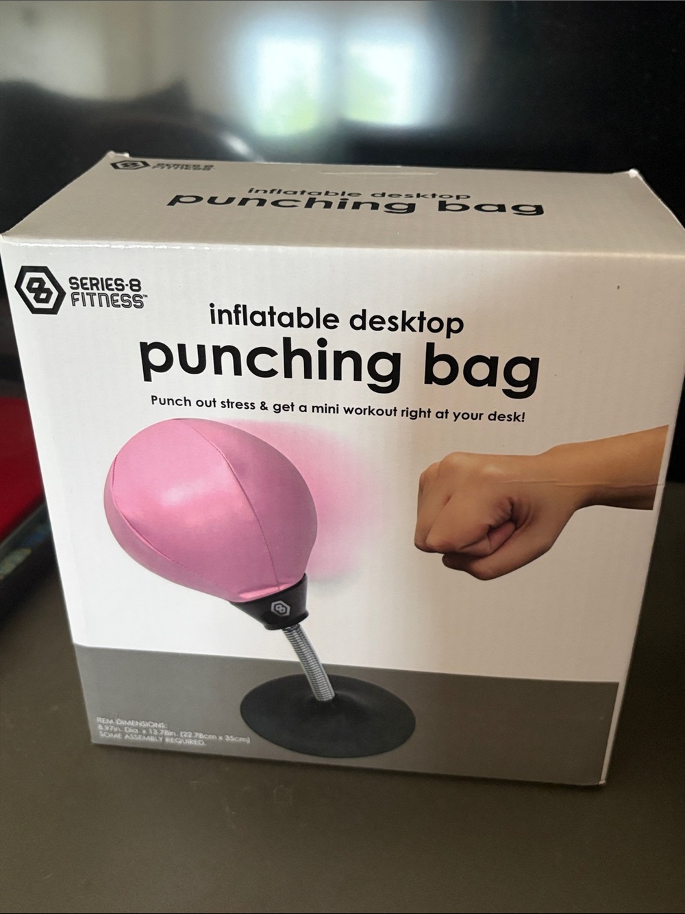 ♥️👍Series-8 Fitness Inflatable Desktop Punching Bag - Pink